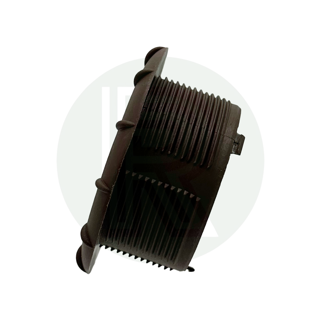 Low profile brown heating vent showing minimal surface protrusion