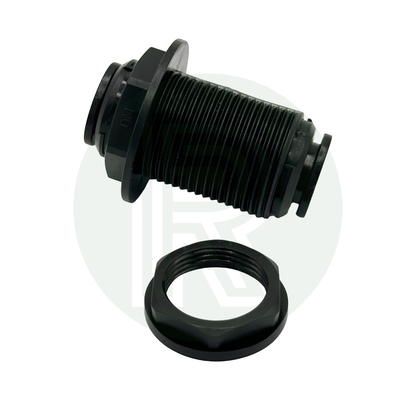12mm Pushfit Bulkhead Fitting Female/Female