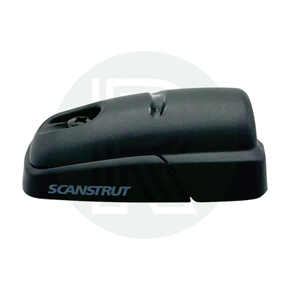 Side view of Scanstrut cable seal housing in black, showing low-profile waterproof design.