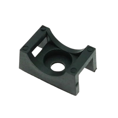 Cable Tie Mounts, Screw Fixing, Black, Pack of 100