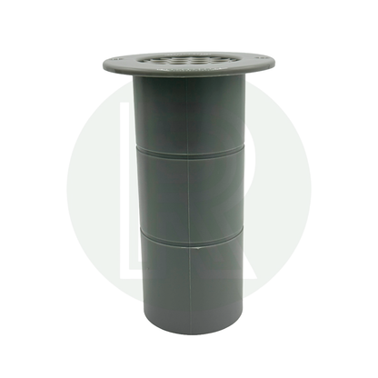 1 x Grey Gas Drop Out Round Floor Vent 75mm x 120mm