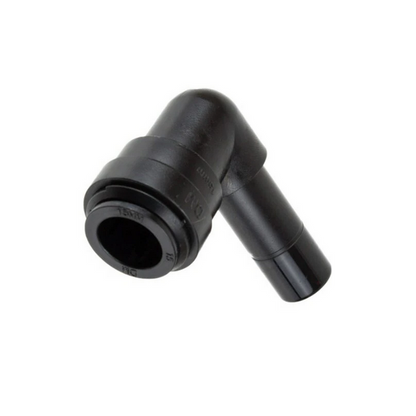 15mm to 15mm Pushfit Adaptor for Bullfinch Outdoor Shower Point - Black