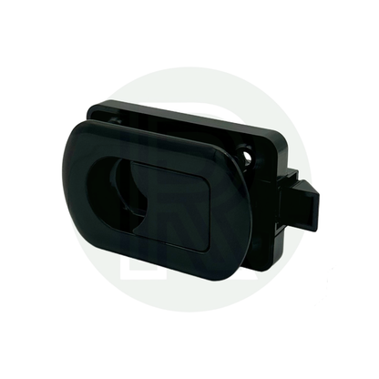 Princess Flush Door Catch/Latch - Black