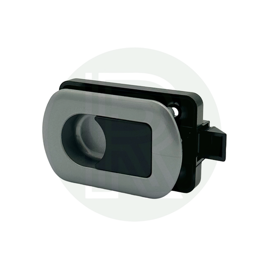 Princess Flush Door Catch/Latch - Silver