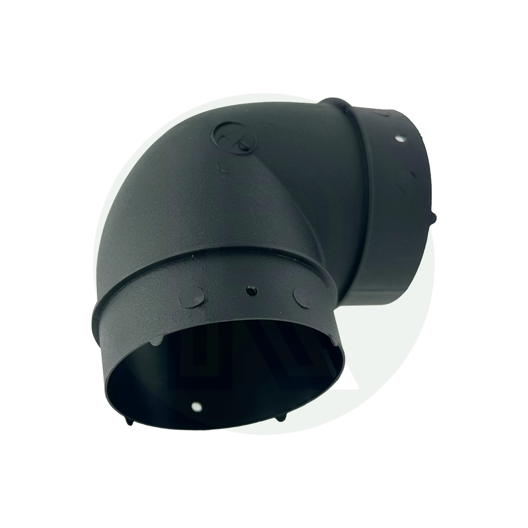 Truma ducting elbow showing dual 65mm connection ends