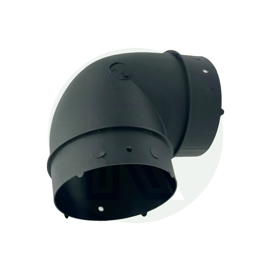 Truma ducting elbow showing dual 65mm connection ends
