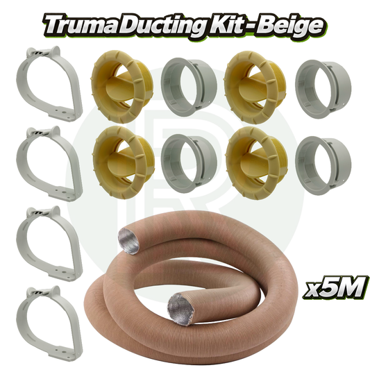 Complete Truma Combi ducting installation kit with vents clips and pipe