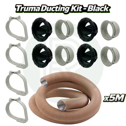 Truma Combi ducting kit with 65mm warm air pipe vents clips and fittings