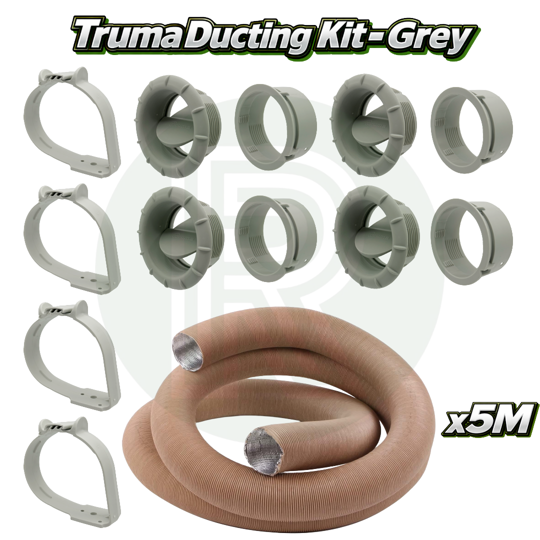 Truma Combi ducting kit with 65mm warm air pipe vents clips and fittings