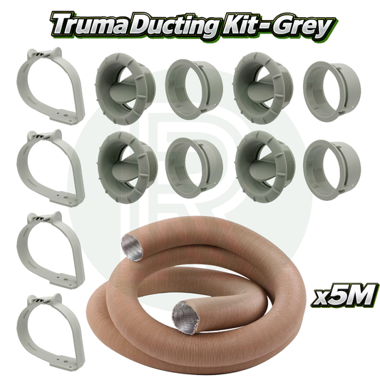 Truma Combi ducting kit with 65mm warm air pipe vents clips and fittings