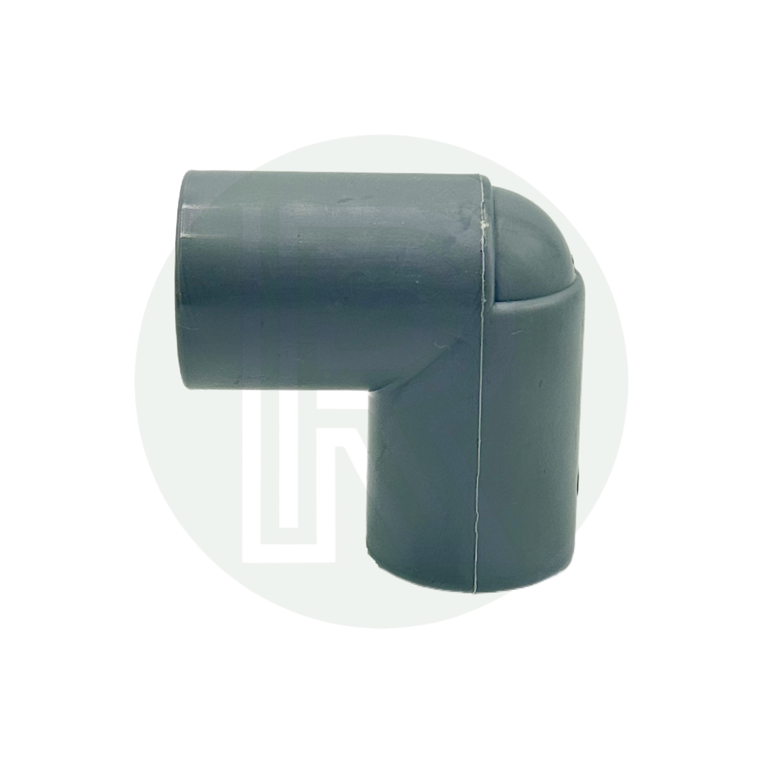 28mm Equal Elbow Push Fit Grey Waste Pipe Connector