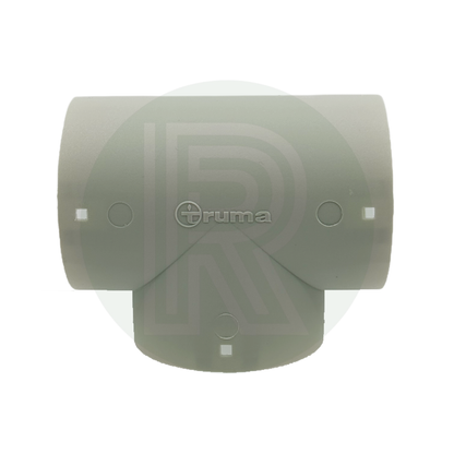 65mm T piece connector showing airflow split design