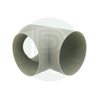 Truma ducting T piece showing three 65mm connection ends