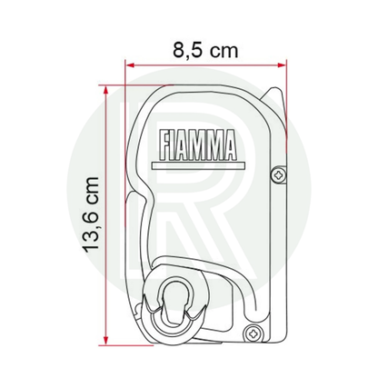 Fiamma F45s 3.00m Black Awning Pack + Adapter for VW T5 T6 LWB RHD