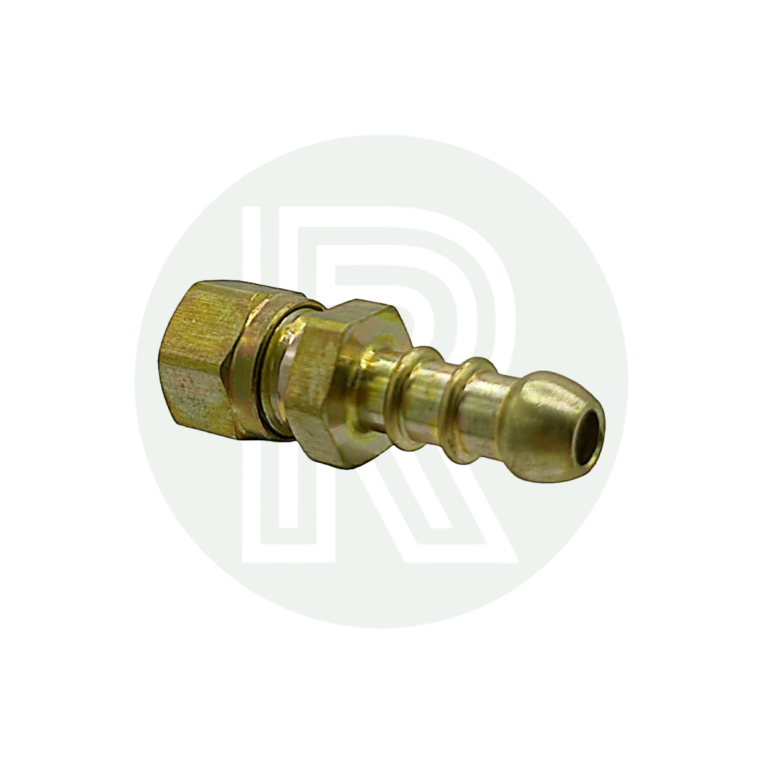 8mm Brass Compression/Fulham Nozzle Fitting