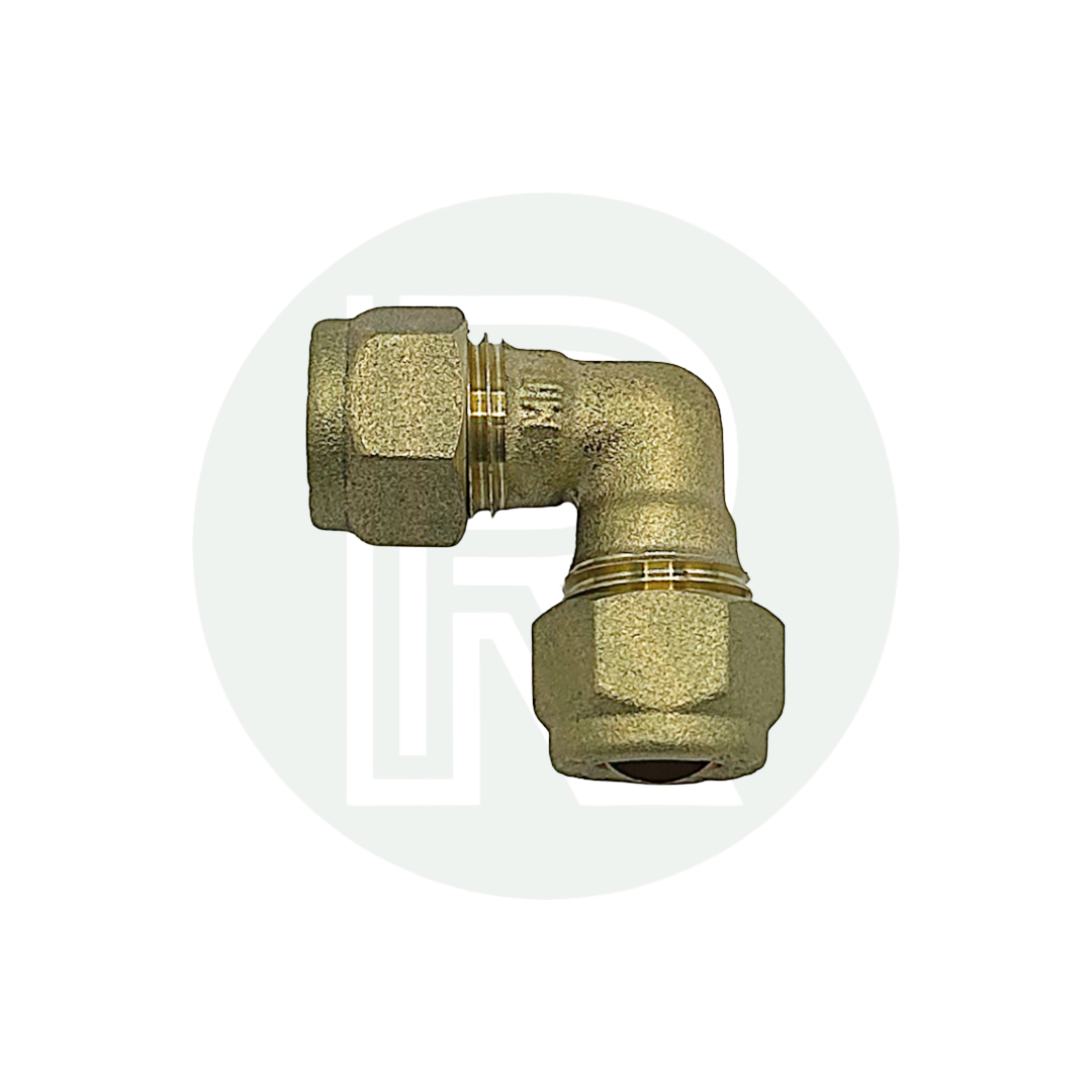 8mm Brass Equal Compression Elbow