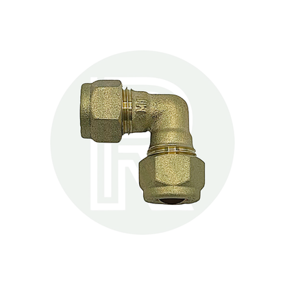 8mm Brass Equal Compression Elbow