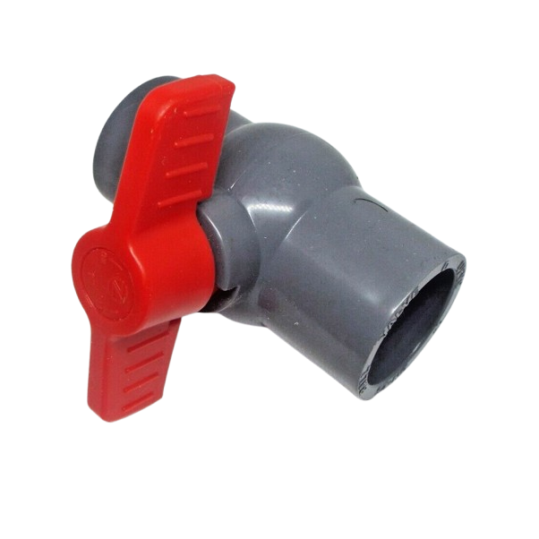 32mm ID  (1.1/4") PVC Isolation Ball Valve Grey - Pushfit