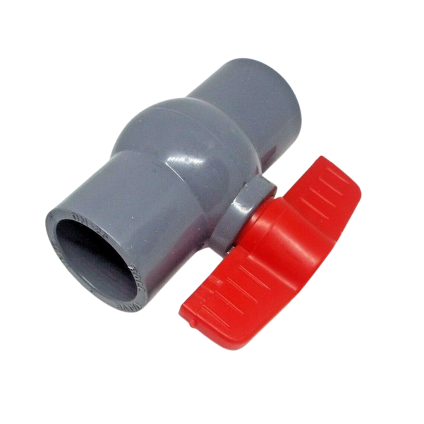 32mm ID  (1.1/4") PVC Isolation Ball Valve Grey - Pushfit
