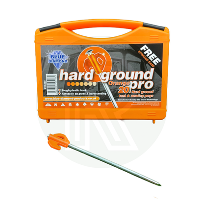 Blue Diamond Hard Ground Pro Pegs (Case Of 20) PEG230 Camping Tent Awning
