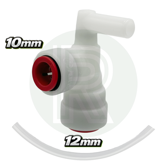 Truma Alde angle valve 12mm to 10mm pushfit non return