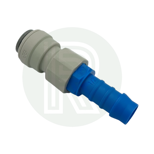 John Guest Speedfit 12mm Female to 1/2" (12mm) Male Barb Straight Adaptor
