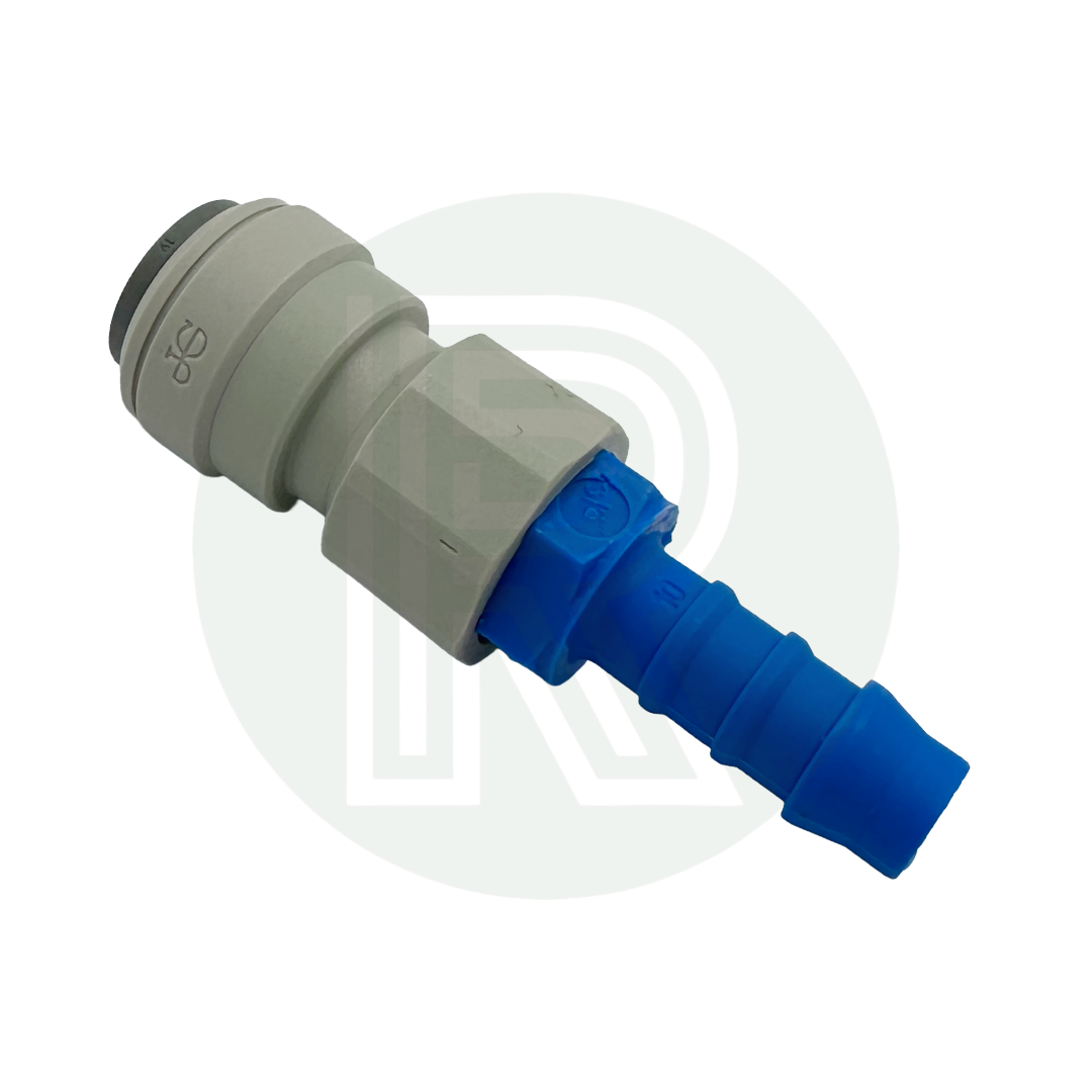 John Guest Speedfit 12mm Female to 3/8" (10mm) Male Barb Straight Adaptor