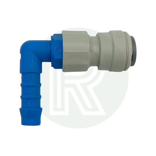 John Guest Speedfit 12mm Female to 3/8" (10mm) Male Barb Angled Adaptor