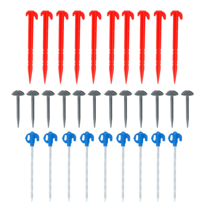 33pcs Pegs and Mallet Kit