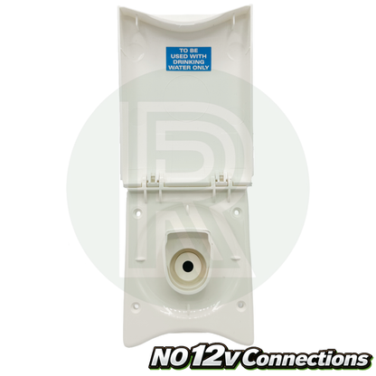 Truma compact housing showing lid and hinge design