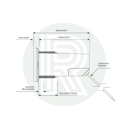 Technical diagram of dual USB-C interior socket with dimensions, wiring, and installation details.