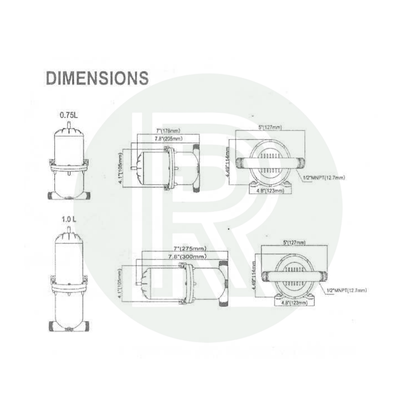 Liberty Max Water Pump Accumulator Expansion Tank Caravan Campervan
