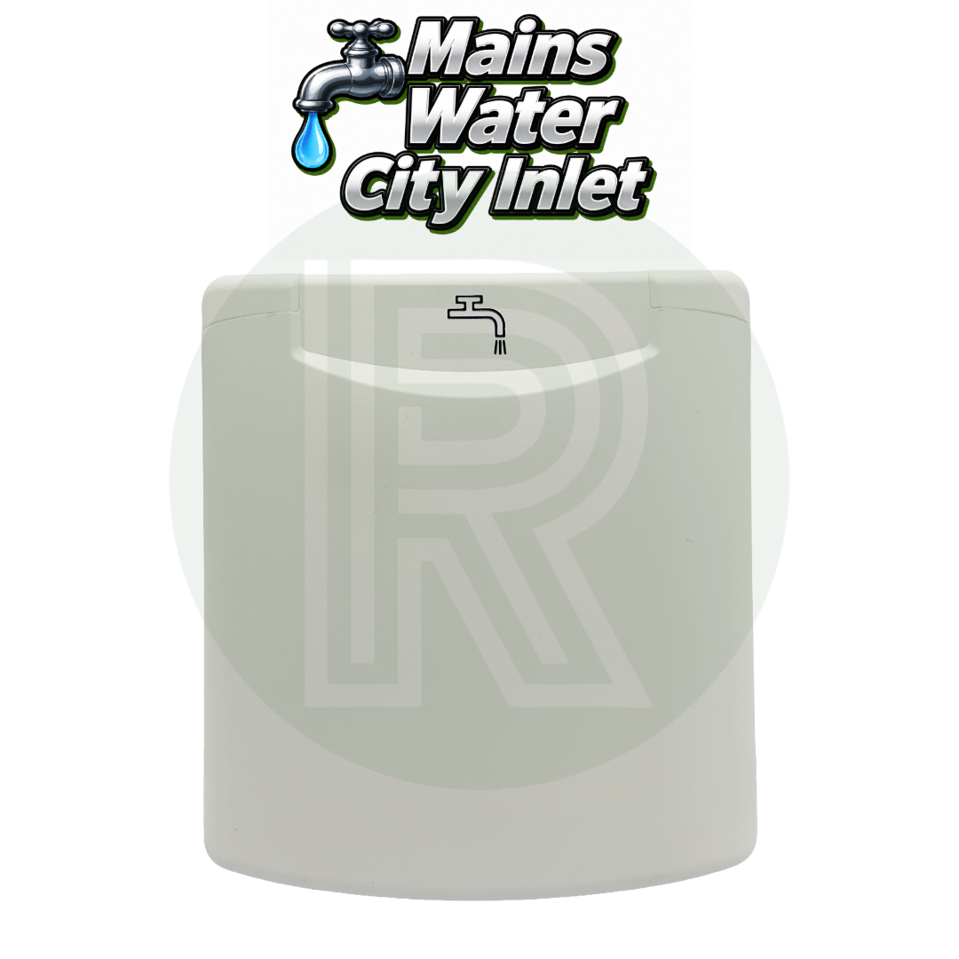 FAWO Mains Water Filler Inlet with Magnetic Flap - White