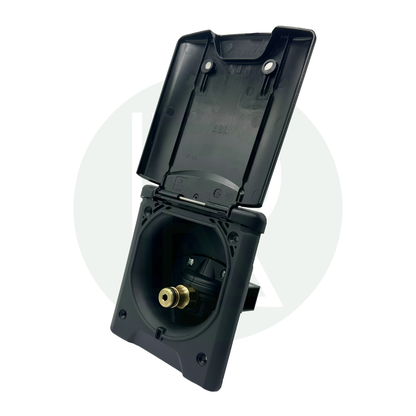 FAWO Mains Water Filler Inlet with Magnetic Flap - Black