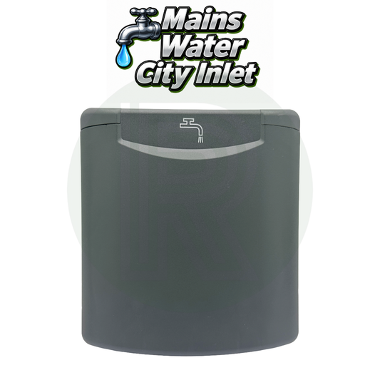 FAWO Mains Water Filler Inlet with Magnetic Flap - Grey