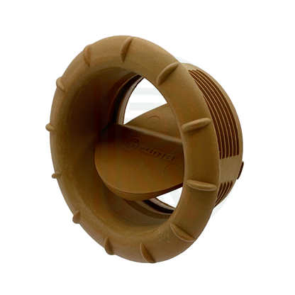 Truma 65mm olive brown air vent outlet low profile butterfly heating vent