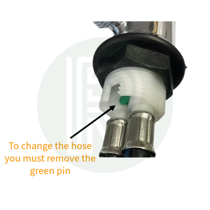 Reich 1000mm (1mtr) Blue Tap Tail Connector with 12mm Push Fit End