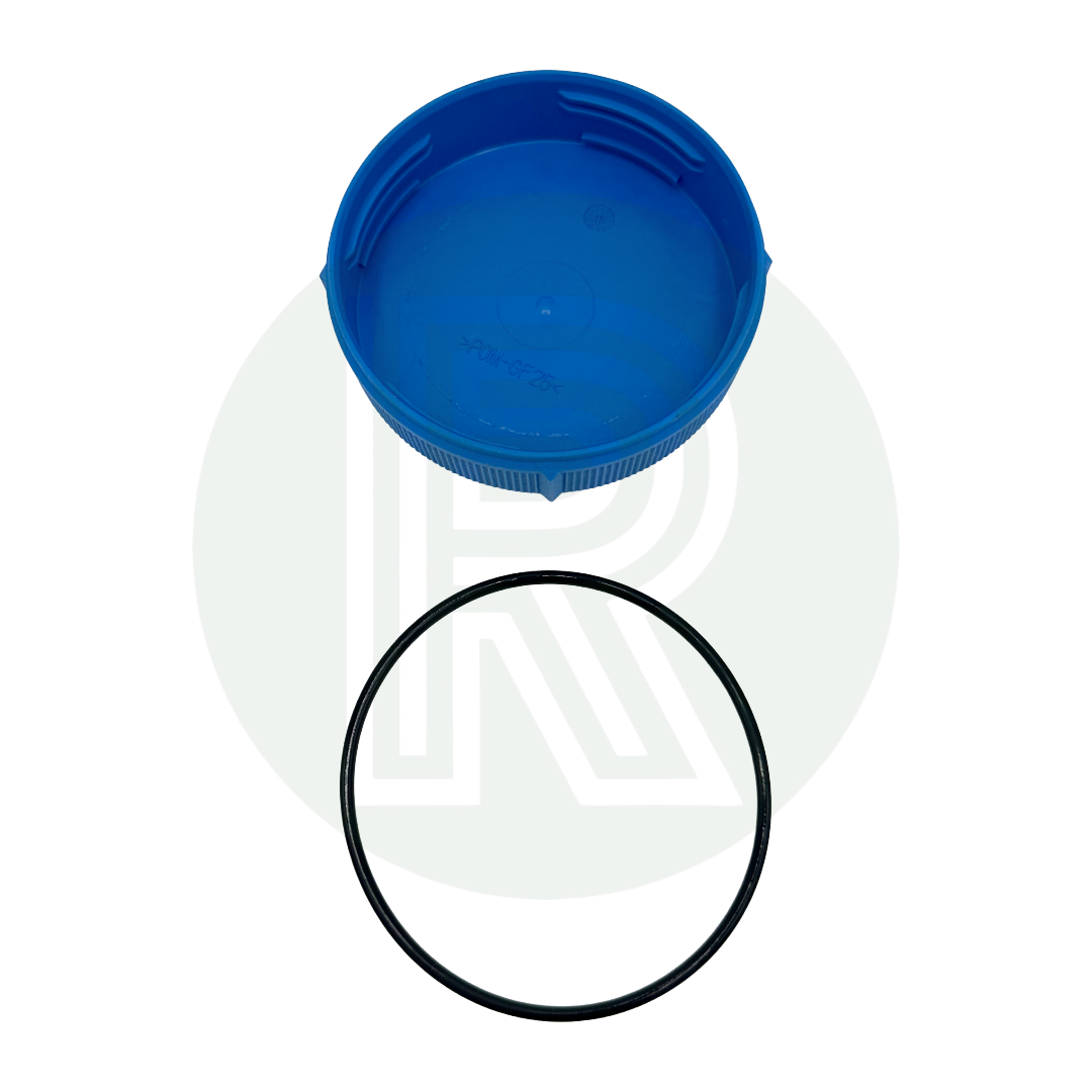 Truma filter housing cap showing sealing surface and thread