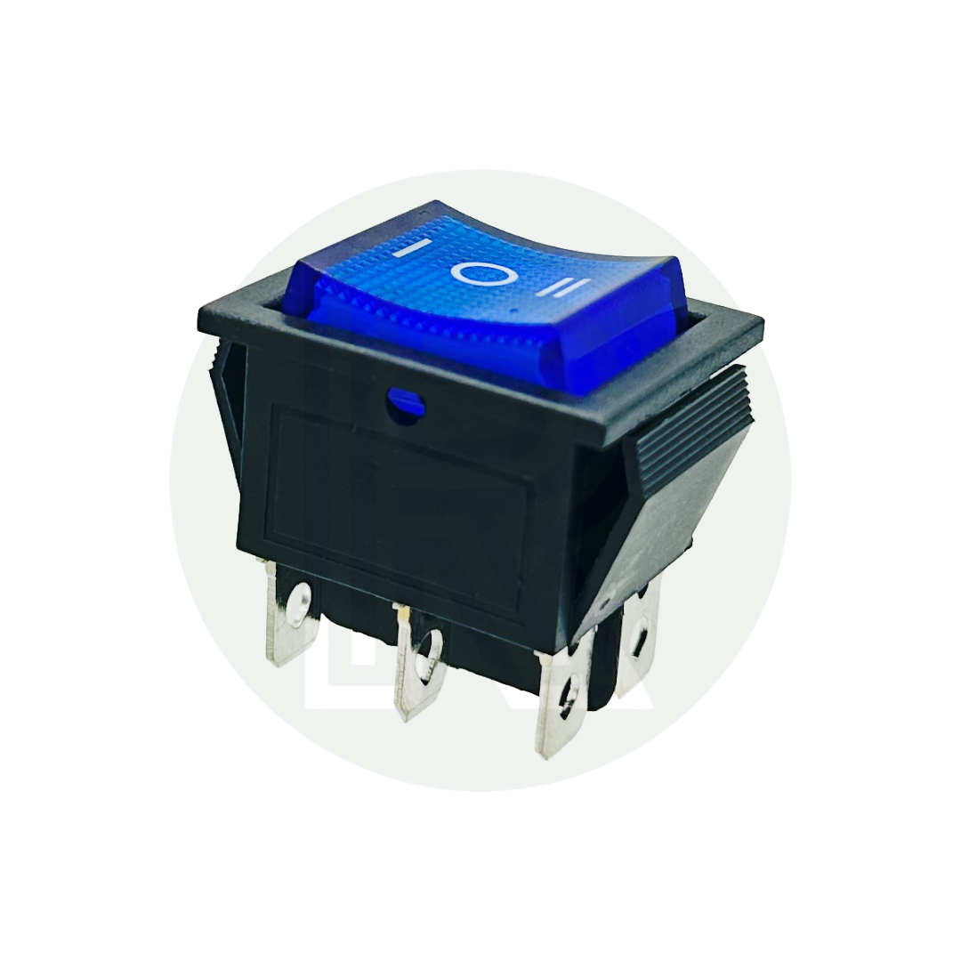 12v Reverse Polarity Switch-Rocker-Blue