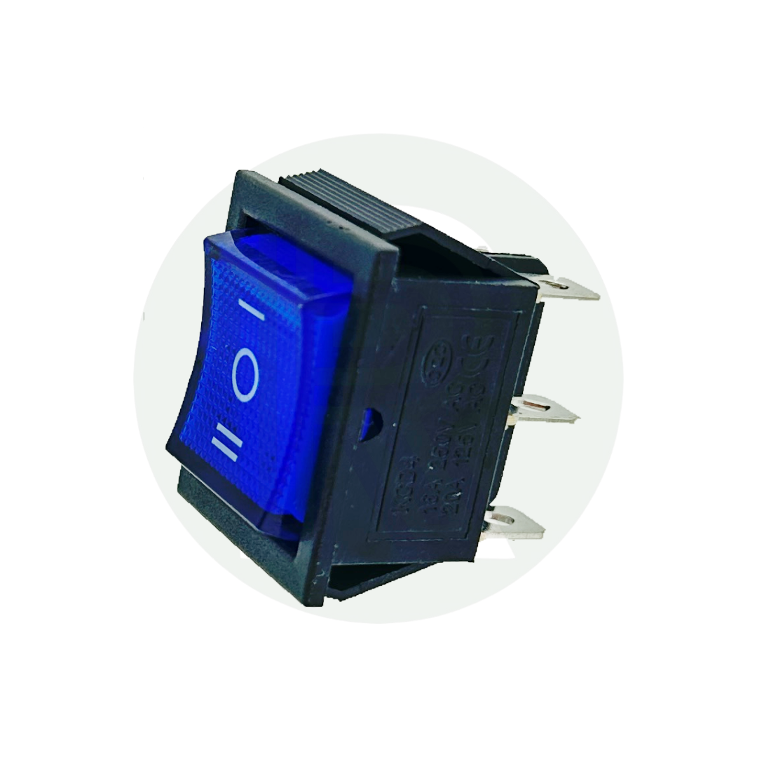 12v Reverse Polarity Switch-Rocker-Blue