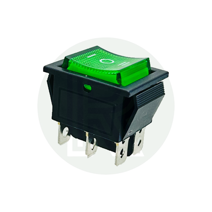 12v Reverse Polarity Switch-Rocker-Green