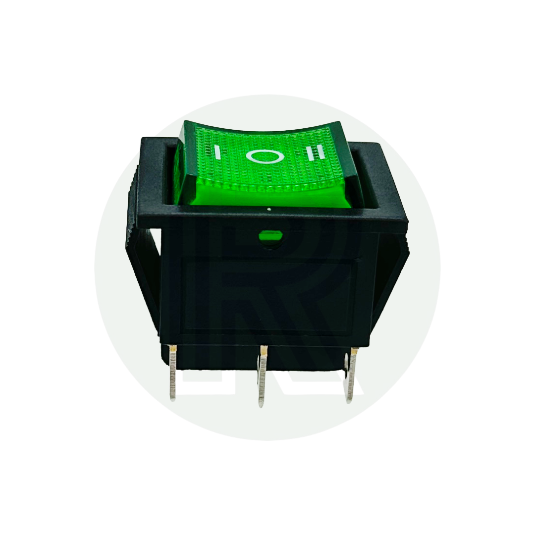 12v Reverse Polarity Switch-Rocker-Green