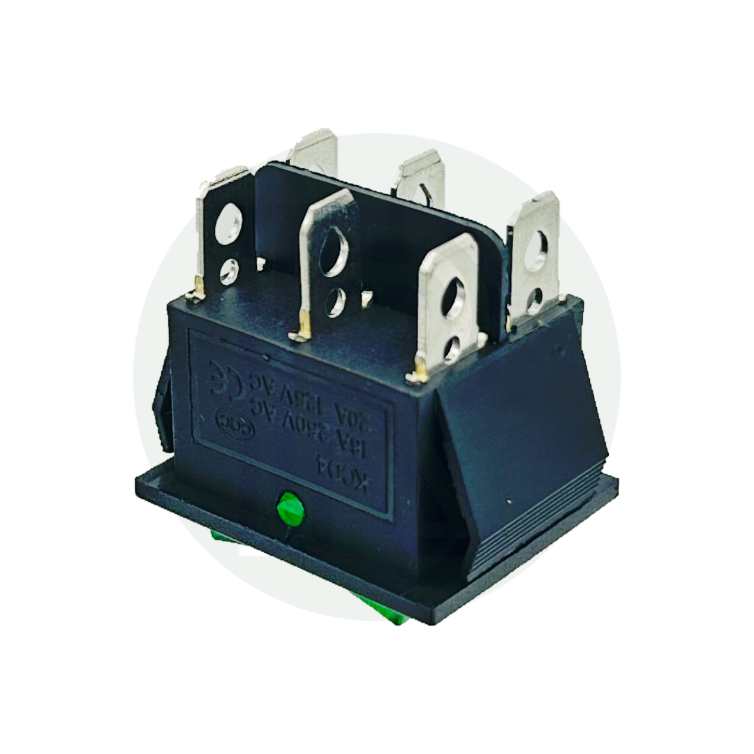 12v Reverse Polarity Switch-Rocker-Green