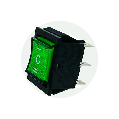 12v Reverse Polarity Switch-Rocker-Green