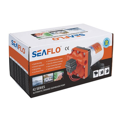 12v/55psi/11.30Ltr Seaflo Series 42 Water Pump - Retail Packed With Fittings