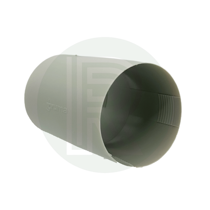 Truma 65mm ducting connector straight coupler female socket 65mm ducting connector showing internal retaining edges