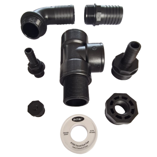 Single Plumbing Kit for Ducato/Boxer/Relay 62ltr or 92ltr Underslung Water Tanks