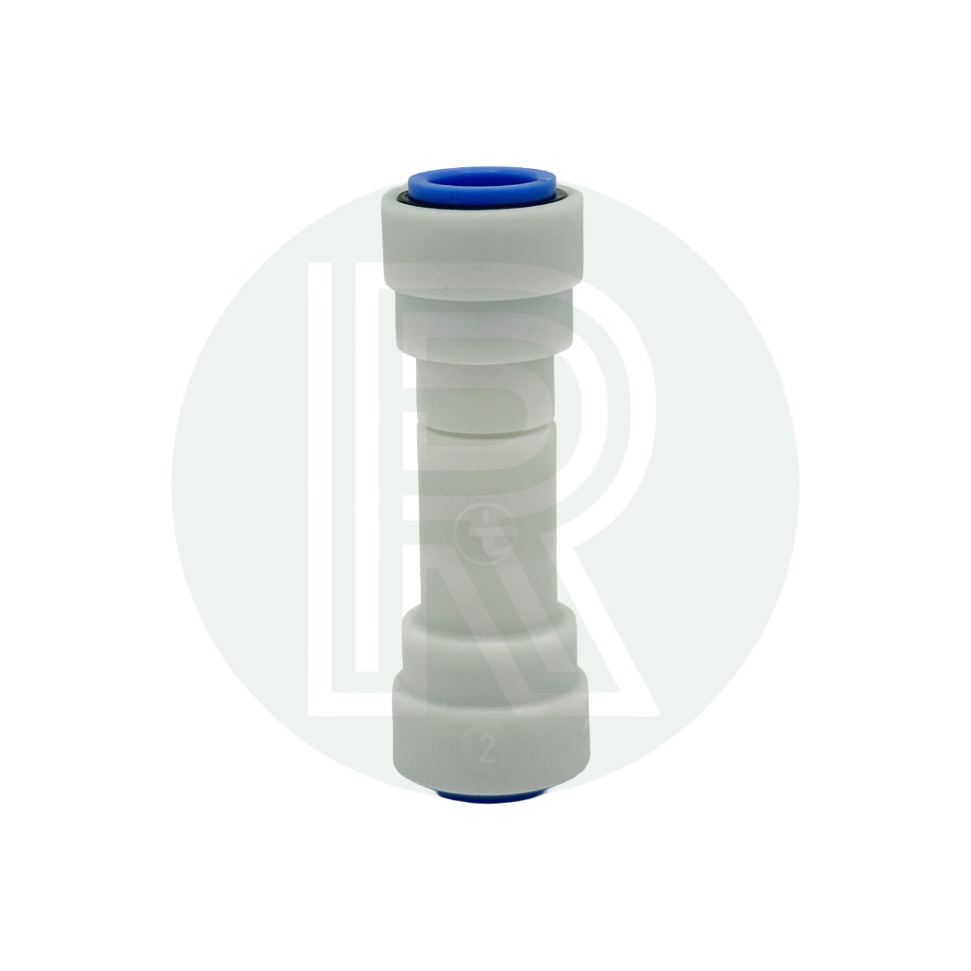 Truma check valve showing pushfit connections and compact design
