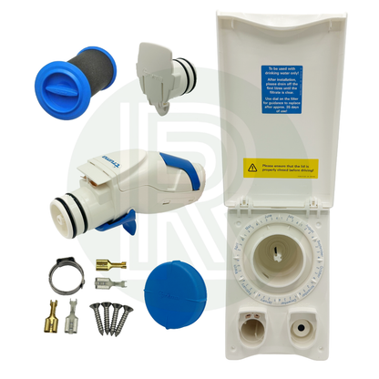 Complete Truma Ultraflow conversion kit with housing filter and fittings