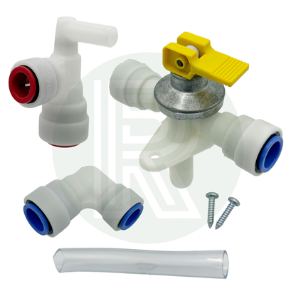 Truma Combi boiler assembly kit with drain valve and fittings